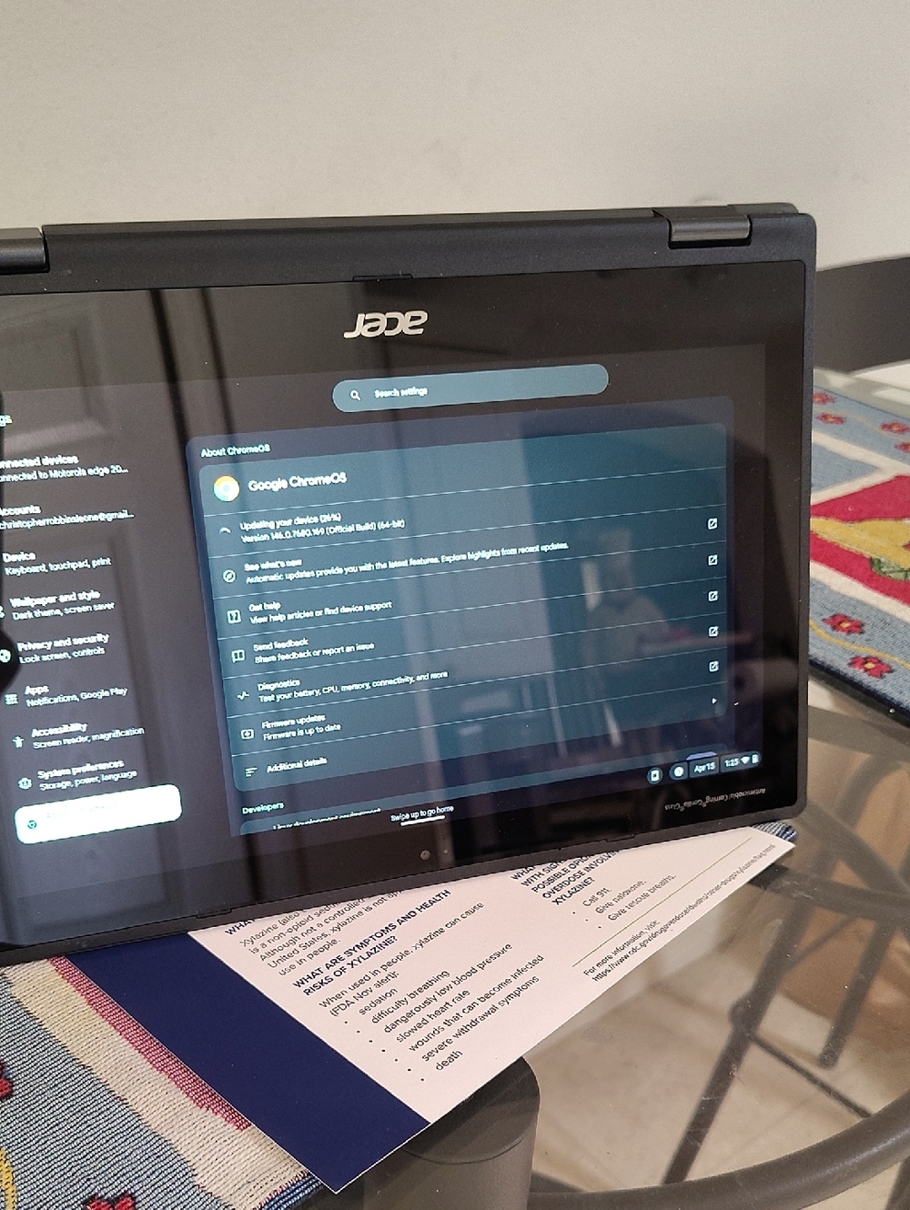Acer Chromebook R752 11.6” Touchscreen 2-in-1 Laptop – Intel Celeron, 4GB RAM, 3 - Picture 7 of 7